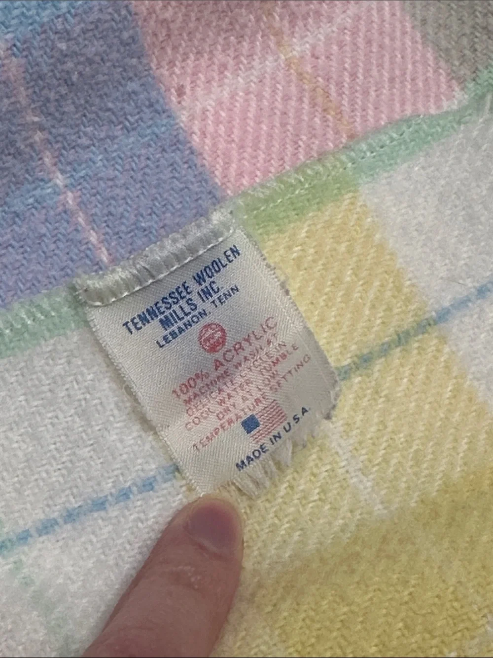 Bundle of two 90s baby blankets